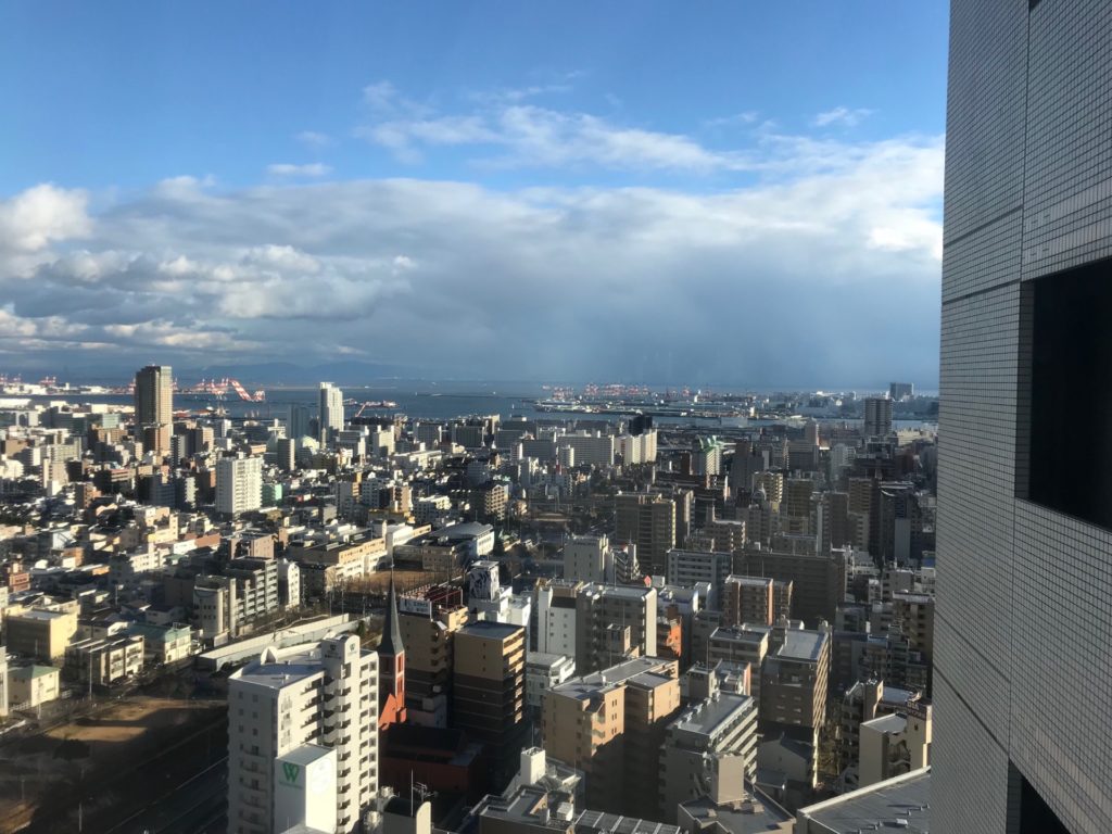 ANAクラウンプラザホテル神戸の客室からの眺め