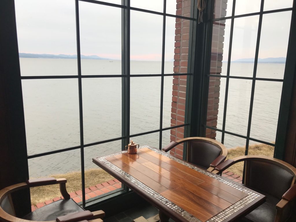 珈琲館から宍道湖の眺め