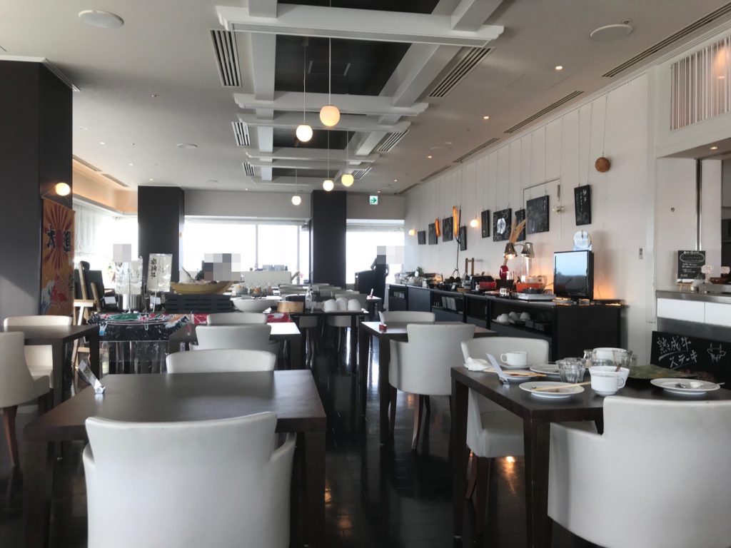 ホテルプラザ神戸のスマイリーネプチューンの朝食会場