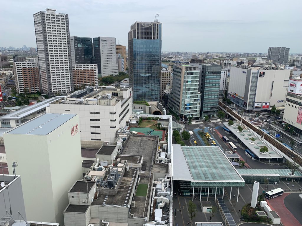 川崎日航ホテルのスーペリアツインルームからの眺望