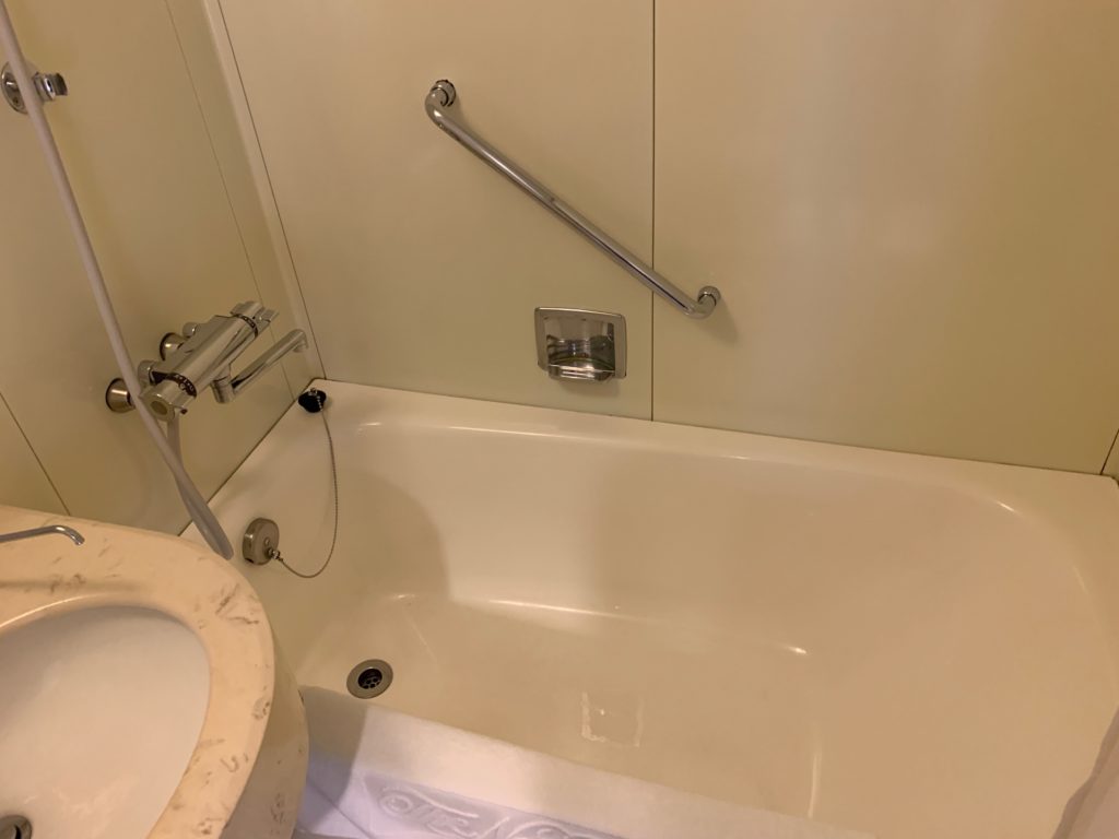 ホテルニューオータニ鳥取のツインルームのバスルーム