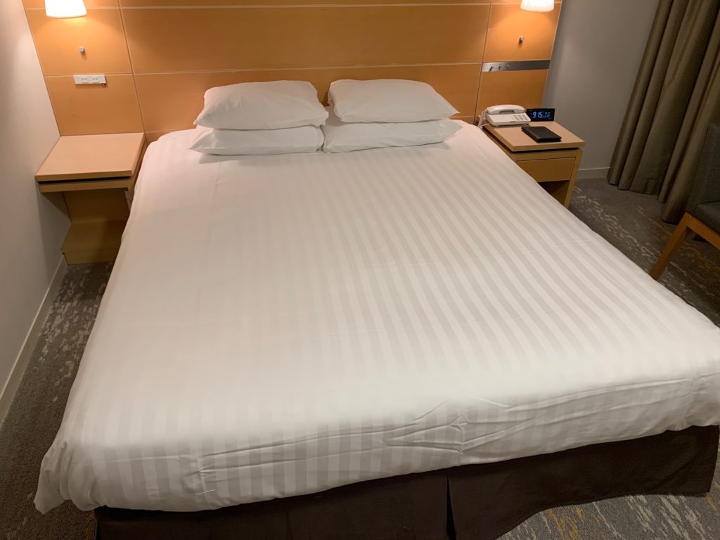 赤坂エクセルホテル東急のスーペリアダブル客室のベッド