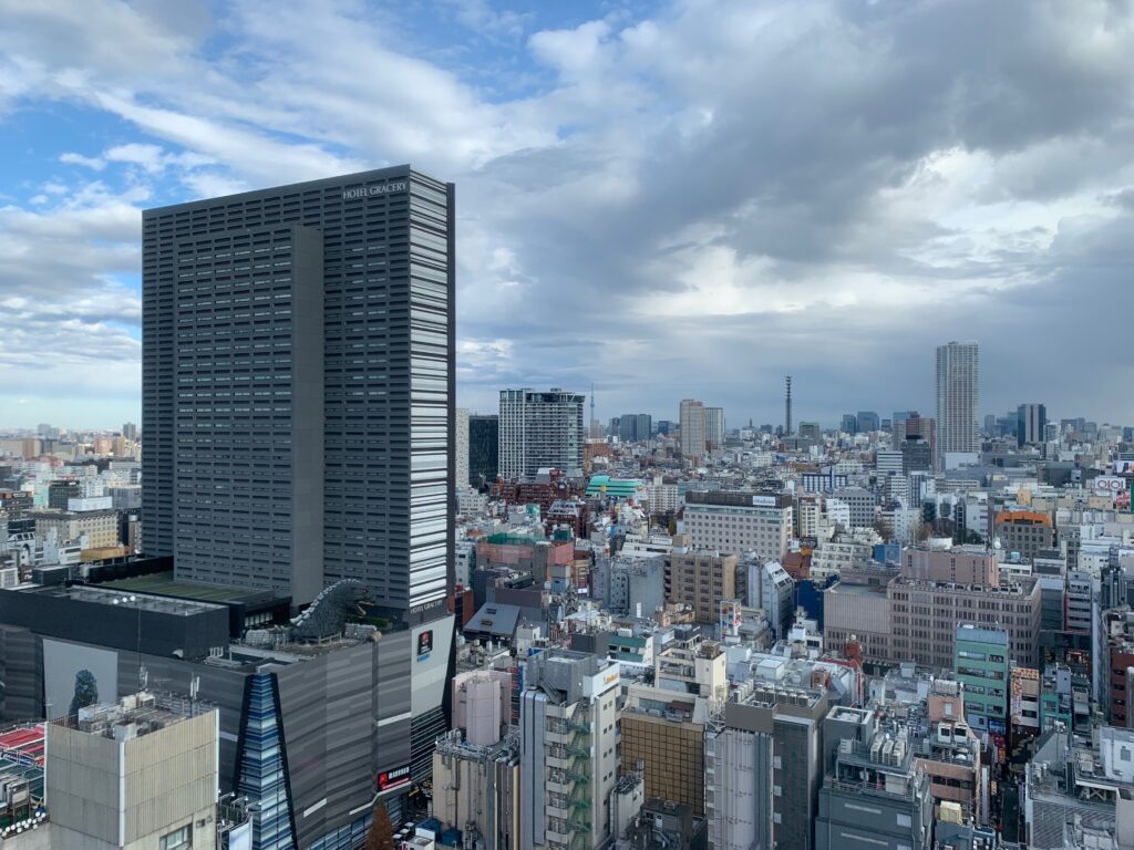 新宿プリンスホテル『デラックスダブル（30.6㎡）』からの眺望
