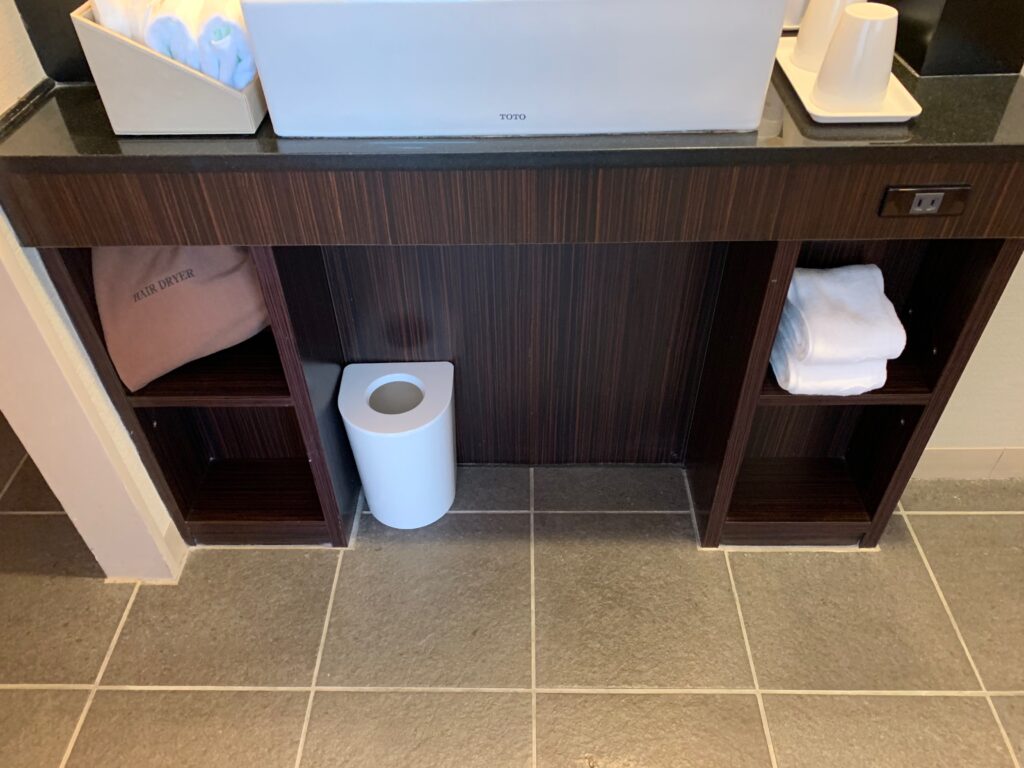 新宿プリンスホテル『デラックスダブル（30.6㎡）』の独立洗面台