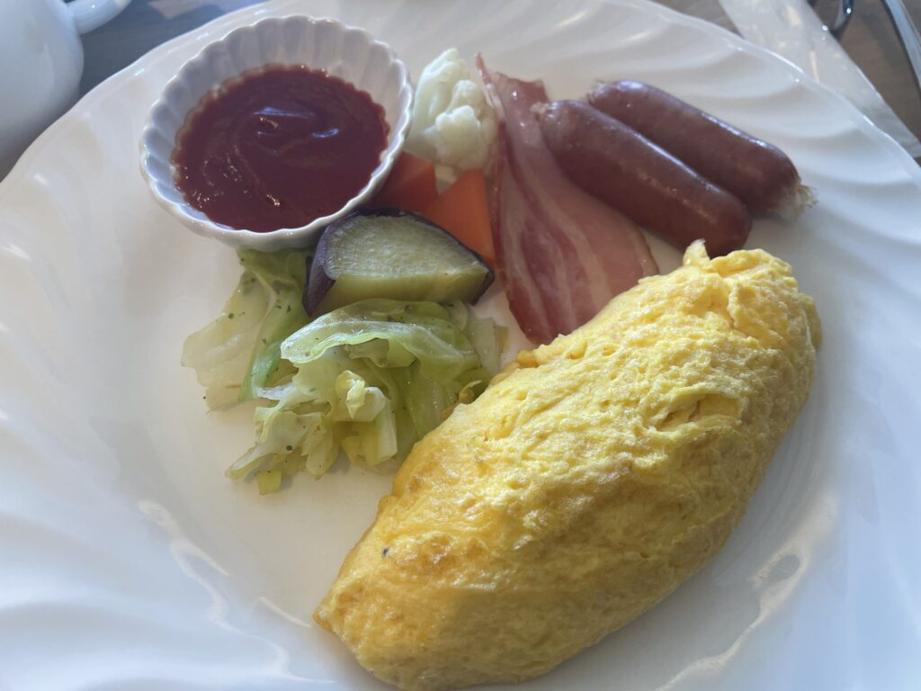 ANAクラウンプラザホテル秋田のスタンダードダブルルームの朝食